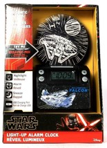 eKids Disney Star Wars Millennium Falcon Light Up Alarm Clock With Nightlight - £39.40 GBP