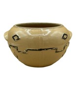 Vintage MCM Southwest Design Bean Pot Stoneware Crock Brown Painted Design - €19,33 EUR
