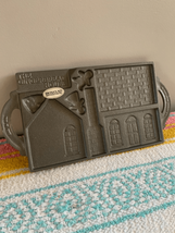 John Wright Gingerbread House Cast Iron Mold NEW Vintage 1988 Double Sided - £35.56 GBP