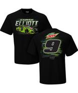 Chase Elliott #9 Mt Dew Chevy on a extra large (XL) black tee shirt - $24.00