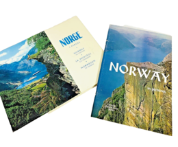 2 Travel Norway in Pictures Books Landscape People History Illustrated Vintage - £8.29 GBP