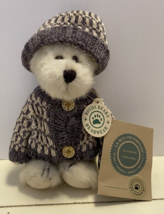 Boyds Bear White with Grey and White Sweater and Hat - £12.07 GBP