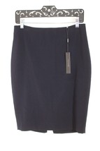 NWT Tahari 6 Navy Blue Tailored Aspen Pencil Skirt - £23.17 GBP