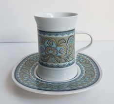 Rare Vintage Sango Rubaiyat Quadrille 1 Tea Cup and Tea Saucer Plate Set... - $49.99