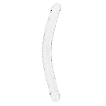 Realrock Crystal Clear Double Dong 18&#39;&#39; Transparent - £36.12 GBP