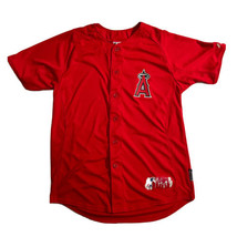 Los Angeles Angels Performance  Youth Womes XL  Apparel Red Majestic Jersey. - $14.85