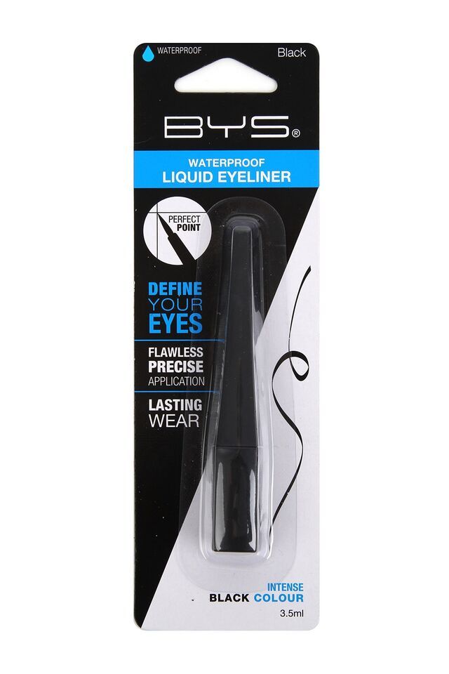 BYS Waterproof Smudgeproof Fine Tip Liquid Eyeliner Makeup Black 4ml - $8.83