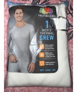 Fruit of the Loom ~ Thermal Top Shirt Base Layer Long John White Waffle ... - $16.23 CAD