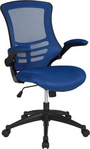 Flash Furniture Kelista Mid-Back Blue Mesh Swivel Ergonomic Task Office, Up Arms - £131.08 GBP