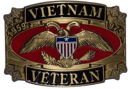 VIETNAM VETERAN 1959-1975 - Cast Belt Buckle - $23.00