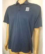 Detroit Tigers Polo Shirt Blue Mens Nike Professional Baseball Trainer P... - £10.98 GBP