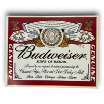 Budweiser King Of Beers 2001 Tin Sign 16&quot;W x 12-1/2&quot;H - £20.54 GBP