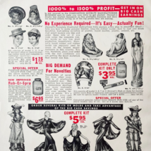 1941 Figurine Novelty Mold Kits Advertisement Stewart&#39;s Studio Vintage T... - $369.50 MXN