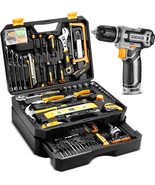  12V Cordless Drill Tool Kit – Home Mechanic Toolbox w/ Drawer Case &amp; Ha... - $2,224.21 MXN