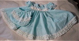 Mini World Girls Ruffle Lace Full Circle Dress w/Panties Pageant-Newborn-Doll - £31.60 GBP