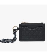 Rhodes Quilted Wallet with Wristlet Chain Bangle Black - $39.75 CAD