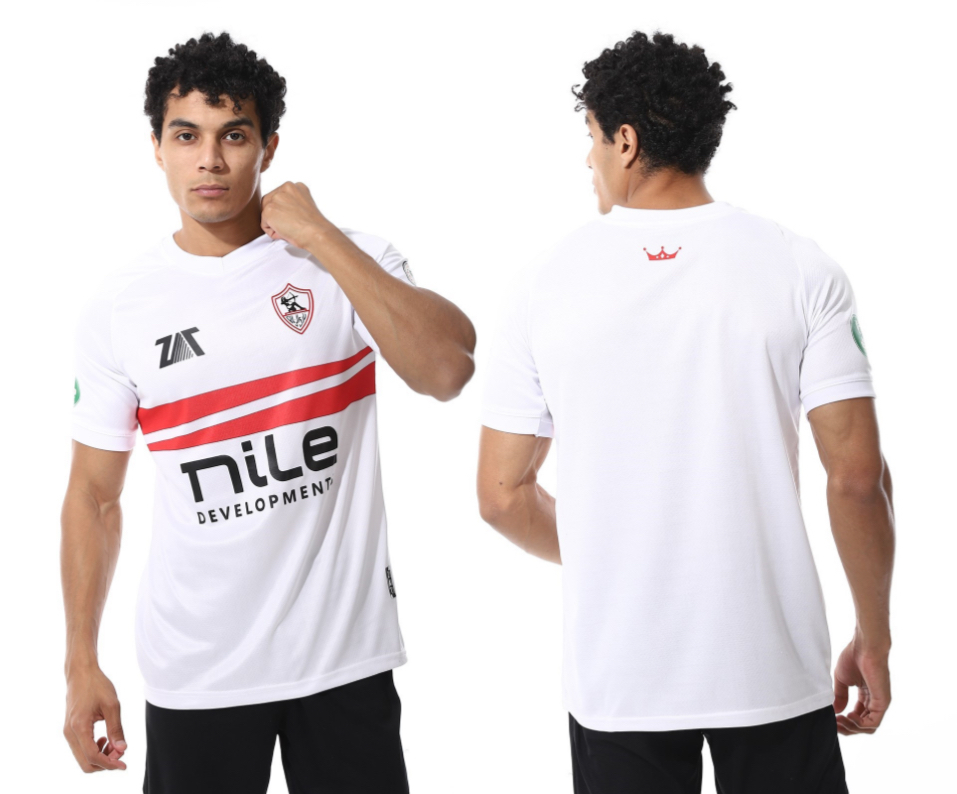 ZAMALEK 2025 (EGYPT ??)NEW HOME JERSEY (WITH ALL SUPER AFRICA PADGES)