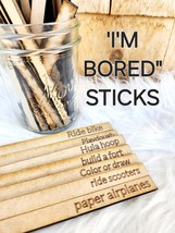 Customizable &#39;I&#39;m Bored&#39; Activity Sticks: Summer Fun for Kids - $4.00
