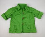 Coldwater Creek Jacket Womens P6 Green Button Up  Blazer Button Up Shirt - $18.60
