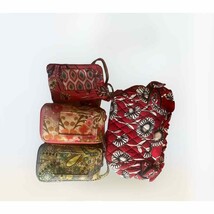 Lot of 4 Vera Bradley items.  3 wallet (1) small purse floral print. - $4.63