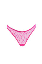 L&#39;AGENT BY AGENT PROVOCATEUR Womens Thongs Sheer Vivid Printed Pink S - $38.33