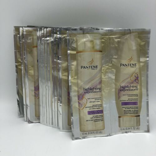 Pantene Pro-V Highlighting Expressions Shampoo Conditioner 25 Travel Packets - $29.69