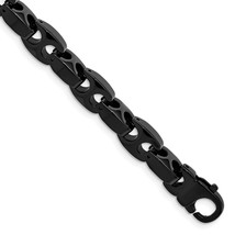 Chisel Tungsten Polished Black IP-plated 9 inch Bracelet TUB119 - $139.64
