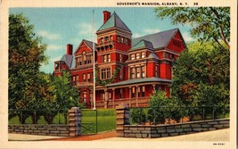 Postcard Governors Mansion Albany New York Linen Postcard - £8.03 GBP