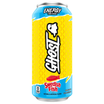 4 Cans Of Swedish Fish Ghost Energy Sugar-Free 16Fl Oz Cans - £18.79 GBP