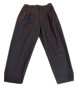 Zucca Men&#39;s 4 Carvico Cropped Pleated Trousers in Navy-Medium - $3,504.49 MXN