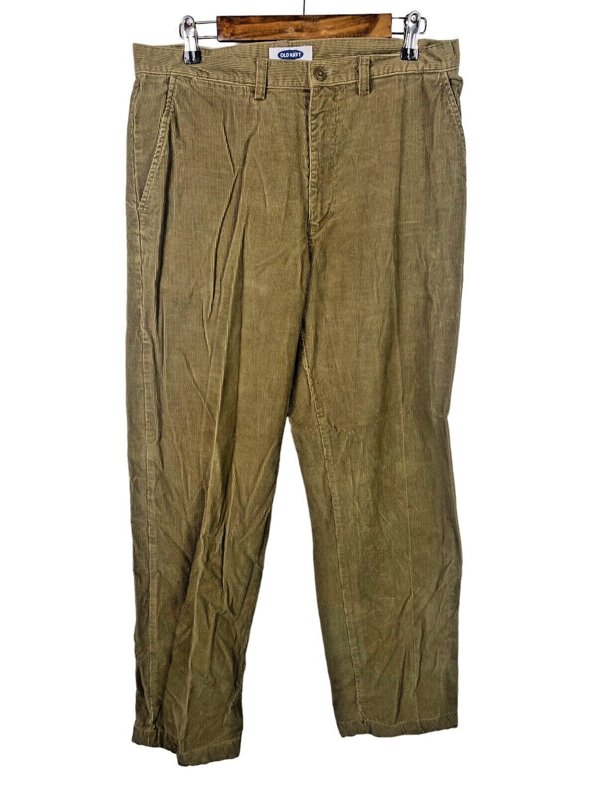 Primary image for Old Navy Corduroy Pants Size 33 x 32 33x32 Mens 100% Cotton Tan Lite Brown Cords