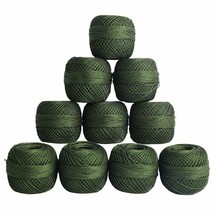 Red Rose Cotton Crochet Thread Mercerized Knitting Hand Sewing Yarn Ball Mehandi - £19.28 GBP