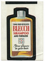 1973 Topps Wacky Packages 2nd ser. Blecch shampoo tan back Breck parody ... - $14.99