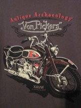 NWT - Antique Archaeology &quot;VON PICKERS&quot; Motorcycle Image Adult Size S SS... - £22.29 GBP