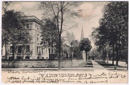 Postcard Corner Of Delaware &amp; North Streets Buffalo New York 1906 - $3.95