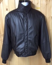 Leather Cafe Racer Motorcycle Jacket Mens L 44 Zip In Blanket Liner Members Only - £46.96 GBP