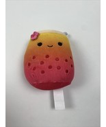 Squishmallows Bergit the Boba Tea 5&quot; Pink Yellow Plush Toy Squish - $3.79