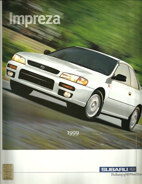 1999 Subaru IMPREZA sales brochure catalog 99 US L 2.5 RS - $8.00