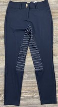 Order Plus Legging/Pants Women&#39;s Large Blue Stretchy Zip Closure NWT - $20.59