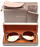 NEW BVLGARI 6106-B 2014/4Z GOLD SUNGLASSES 59-17-135 3N Italy - €181,28 EUR