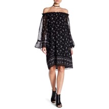 Max Studio Off-the-Shoulder Print Black Dress Medium NWOT - $34.99