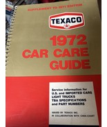 TEXACO 1972 Car Care Guide US  Imported Car Truck Motorcycle Spec &amp; Part... - €16,79 EUR