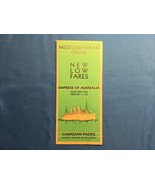 CANADIAN PACIFIC OCEAN LINER EMPRESS AUSTRALIA MEDITERRANEAN CRUISE GUID... - $39.57