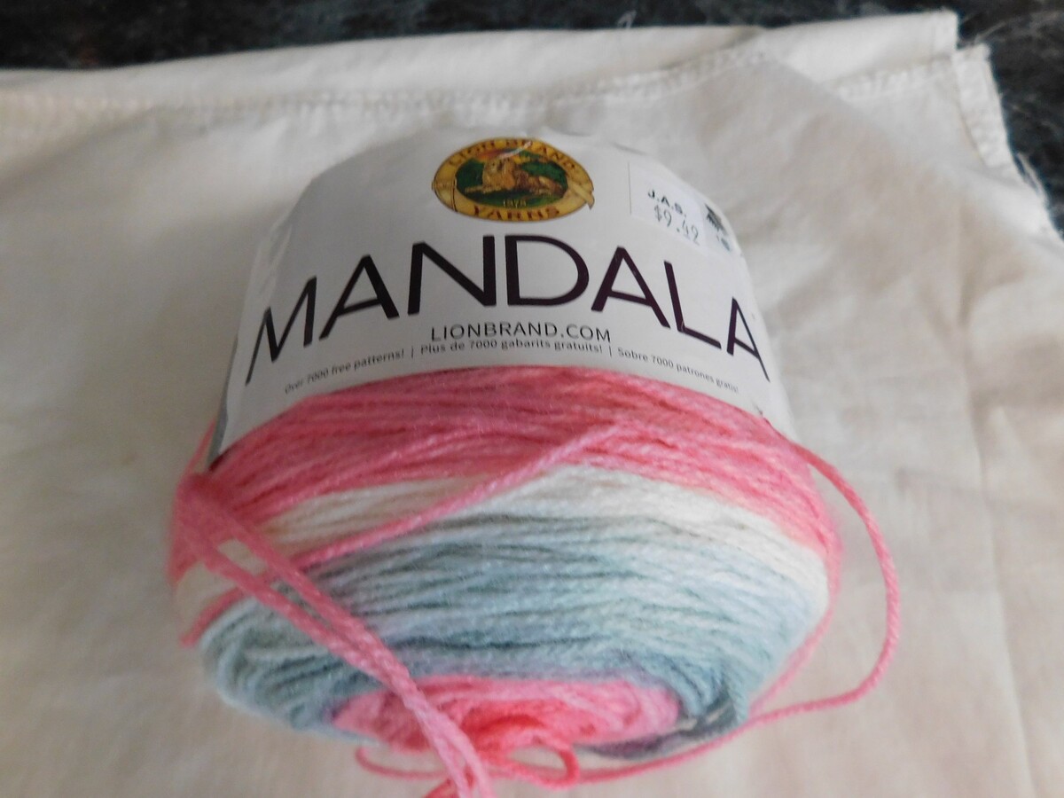 Lion Brand Mandalla Unicorn  Dye Lot 617030 - $4.99