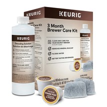 Keurig 3-Month Brewer Maintenance Kit Includes Descaling Solution, Water... - $33.65