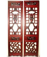 Antique Chinese Screen Panels (2525)(pair), Cunninghamia wood; Circa 180... - $395.69