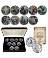 STAR WARS Genuine 1980 Washington Quarter 9-Coin Set w/BOX - OFFICIALLY ... - £51.32 GBP
