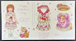 Vintage Current Inc. Valentine&#39;s Day Paper Doll Set NEW SKU B8 - £5.48 GBP
