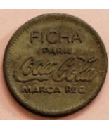 FICHA para Coca Cola marca Reg Unicamente Para Vendedoras Automaticas  - $8.95