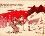 Vtg 1942 Postcard - WWII Soldier Cartoon Camp-Laff Our Bugler&#39;s an Awful... - $8.25